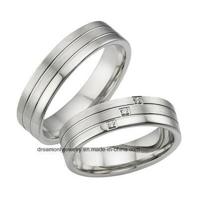 Costume Jewelry Silver Wedding Ring CZ Jewelry Ring