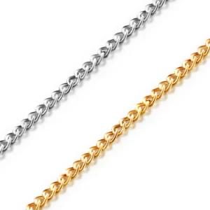 Popular Fashion Costume Jewelry Sterling Silver Rolo Chain