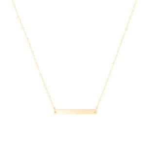 Gold-Plated Stainless Steel Customizable Logo Smooth Steel Chain Necklace