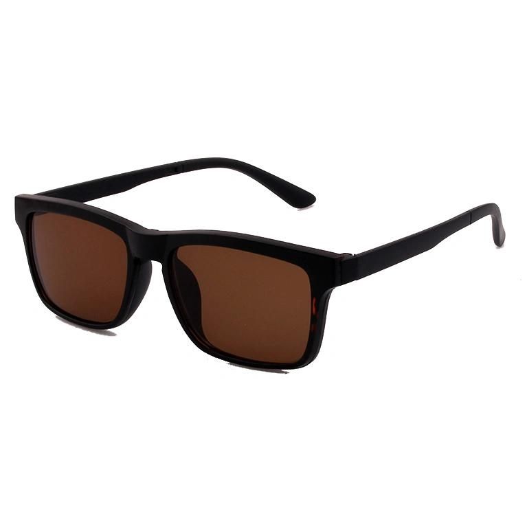 2017 Hot Selling Square Shape Clip on Sunglasses