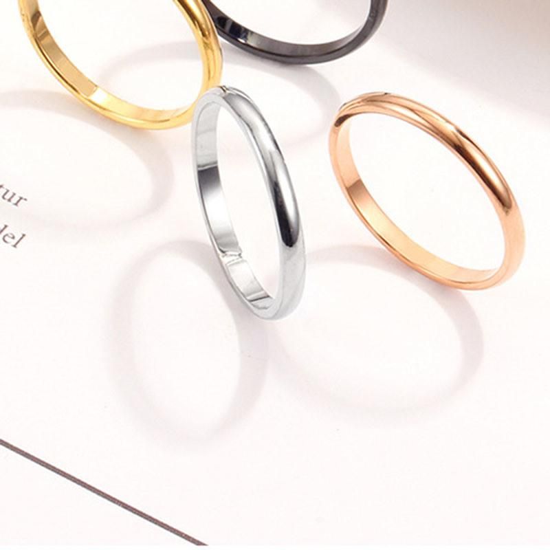 Glaze Rose Gold Plated Stainless Steel Ring