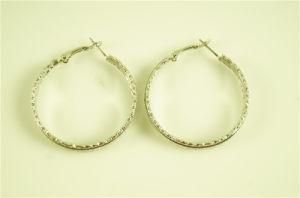 Textured Hoop Earring