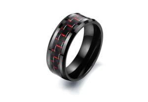 Perfect 8.0mm Black Ceramic Ring Men Wedding Band Engagement Rings for Women Comfort Fit