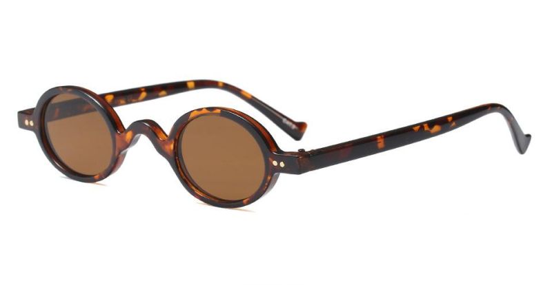 Round Frame Small Frame Colorful All-Match Sunglasses