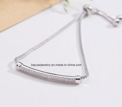 Fashion Adjustable CZ Bracelets Engagement Wedding Diamond Chain Bracelet. Fashion Bracelet Jewelry