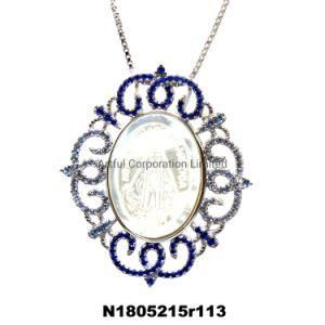 Fashion Jewelry/Necklace/Pearl Earring/Women Necklace Chain Rhodium Plated