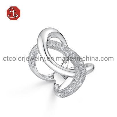 Hot Selling Silver Ring Trend Jewelry Silver or Brass Ring