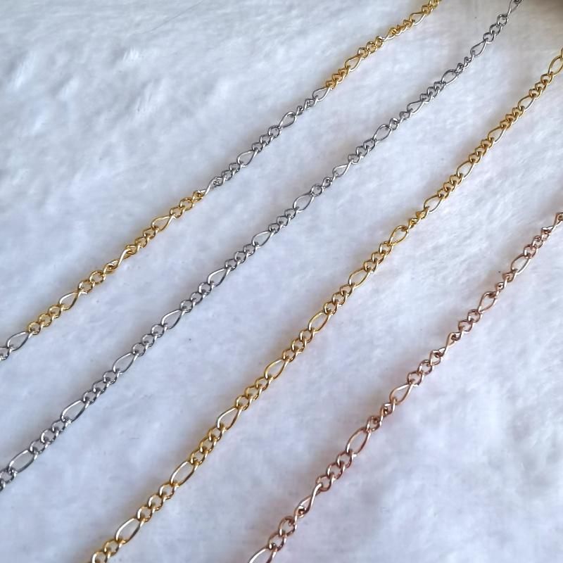 Fashionable Jewelry Decoration Accessories Curb Chain Long and Short 1: 3