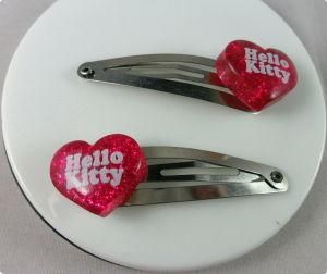 Fashion Jewelry-Heart Shaped Plastic Hair Clips