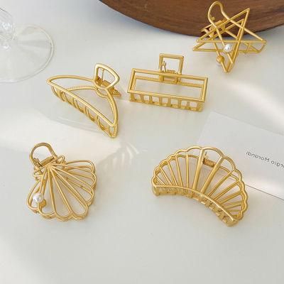 Fashion Retro Temperament Geometric Metal Shark Hair Clip Jewelry