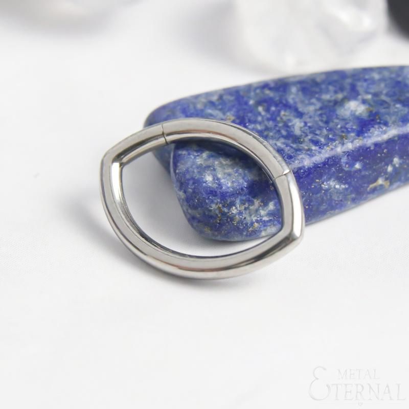 Eternal Metal ASTM F136 Titanium Mariquesa Shaped Hinged Segment Hoop Rings Jewelry Piercing