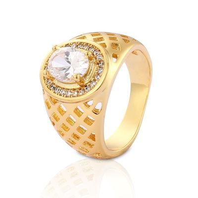 Fashion Silver Stainless Steel 18K Gold Plated Wedding Engagement Man Finger Rings Jewelry Design