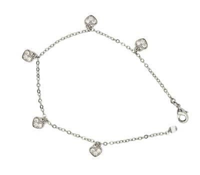 Fashion Silver Jewelry Chirldren&prime; S Bracelet /Anlklet Heart Shpe