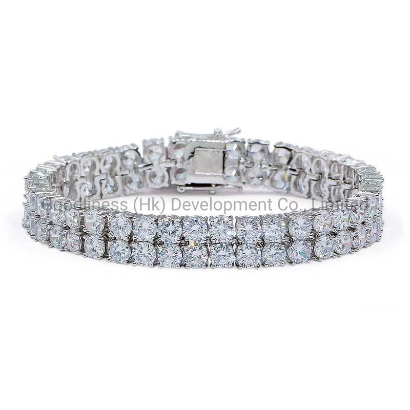 New Arrivel Tennis Micro Inlaind Zircon Double Zircon Bracelet Jewelry