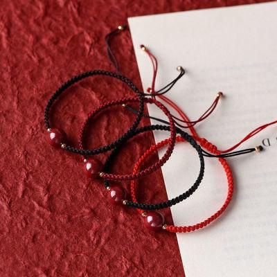 Factory Vermilion Woven Red Beads for Lovers Bracelet