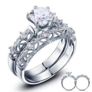 Beautiful New Arrival 925 Sterling Silver Halo Wedding Ring