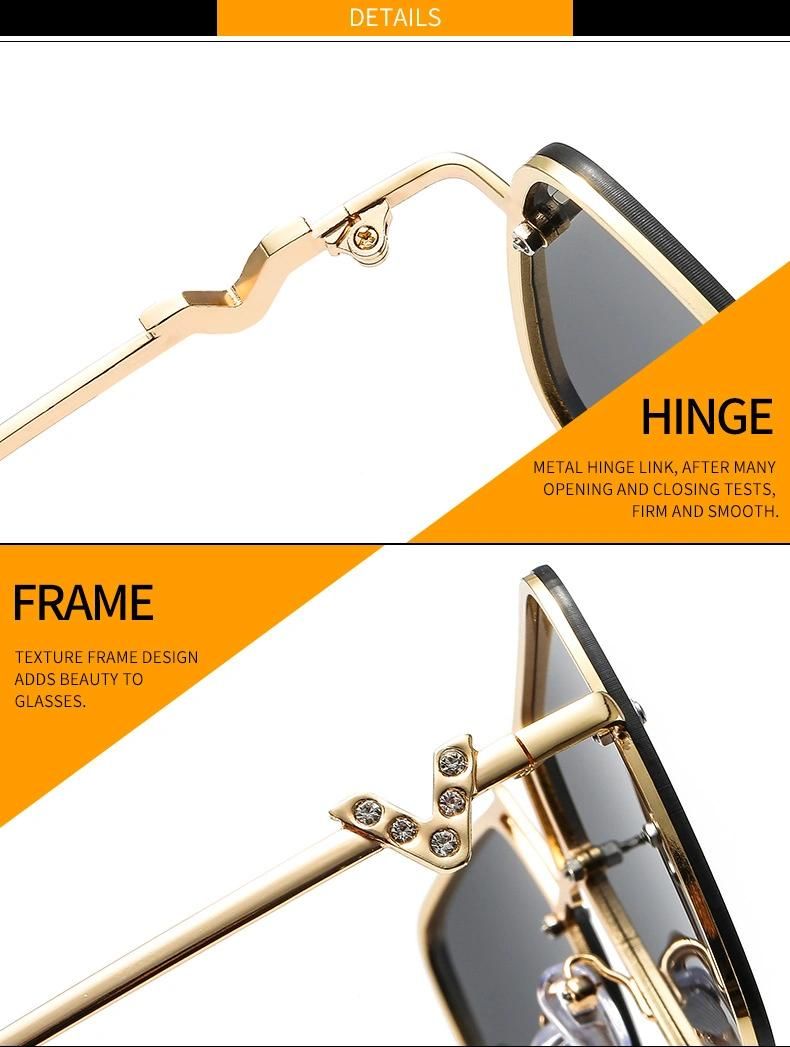 2022 Metal Fashion Cheap Sunglasses Diamond Ladies Sunglasses