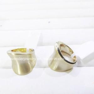 Jewelry Polishing Matt Silver Wedding Finger Ring for Women