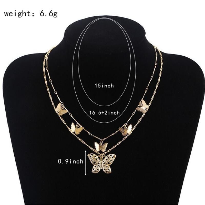 Women Promotional Gift Accessories Charm Choker Multilayer Pendant Necklace Jewelry