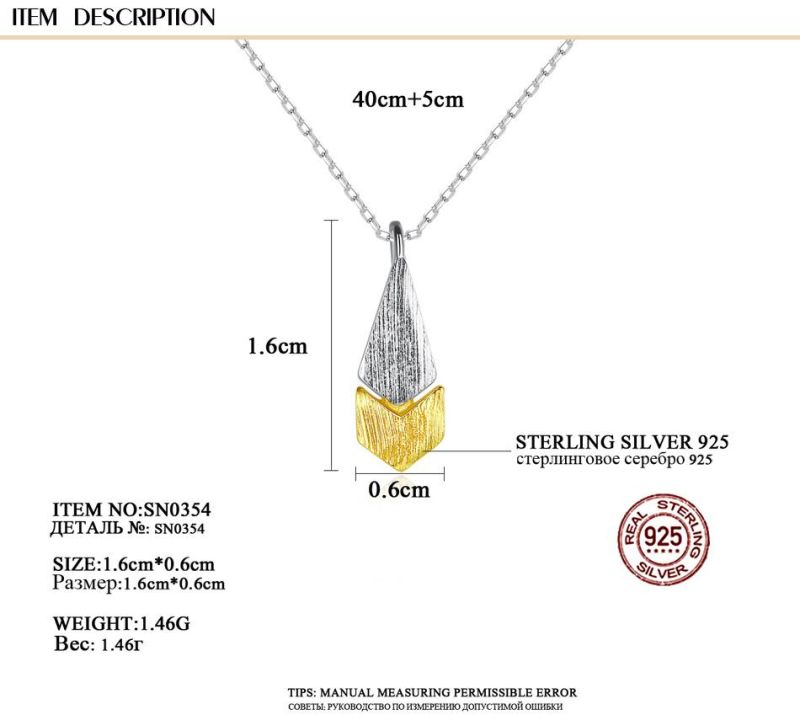 OEM Classic Silver and Golden Collarbone Chain Necklace