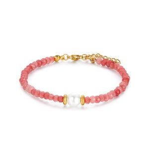 Trendy Color Beaded Freshwater Pearl Bracelet