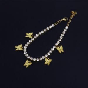 Europe and America Fashion Female Ornament Butterfly Anklet