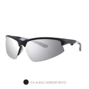 PC Polarized Sports Sunglasses, Plastic Half Frame Sp8001-04