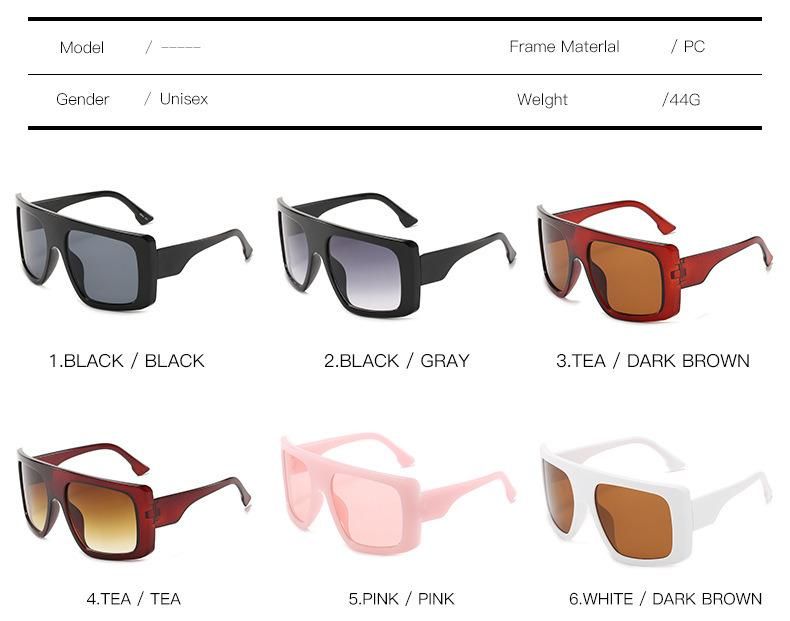 New Arrivals Big Frame Women Plastic Sunglasses Custom Logo