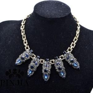 Factory Sale Crystal Rhinestone Fashion Statement Necklace Imitation Jewelry