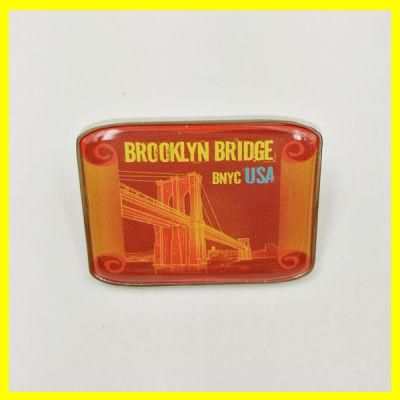 Metal Alloy Brooklyn Bridge Pin Badge