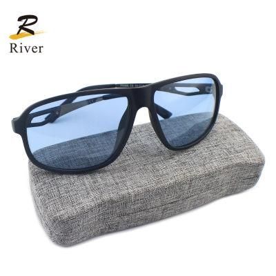 P0068 Hollow Temple Design Stock Polarized Men Sunglasses