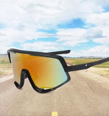 PC Original Cycling Sunglasses Outdoor Sport Windproof Glasses 100% UV400 Mirror Lens for Men and Women