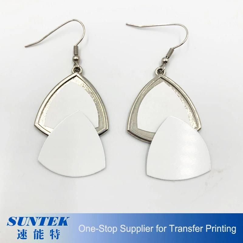 Sublimation Metal Jewelry Round Earrings