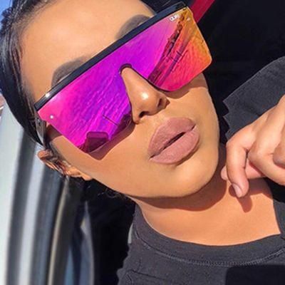 2022 Women Hot Selling Newest Fashionable Sun Glasses Shades Rimless Square Cheap Oversized Fancy Trendy Fashion Sunglasses