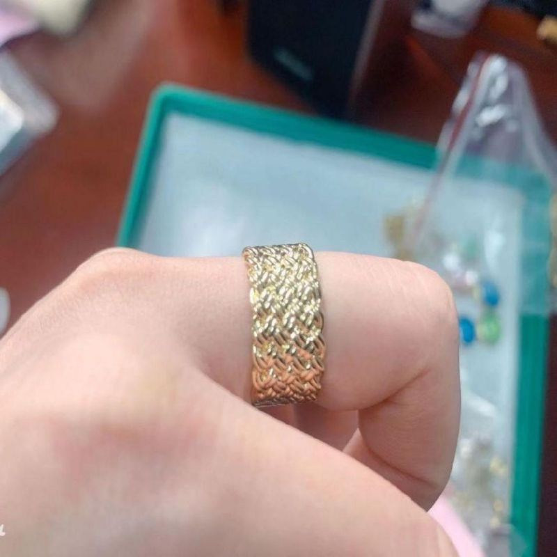 New Arrival Fashion Jewelry 925 Sterling Silver Jewelry Gold Plated Manufacturer High Quality Ring