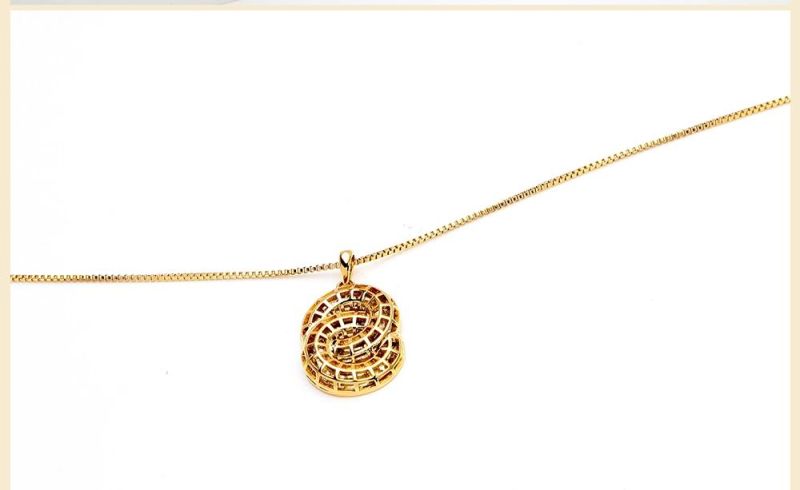 Wholesale Gold Plated Fashion Jewellery Customize Copper/Stainless Steel Jewelry Pendant Necklace