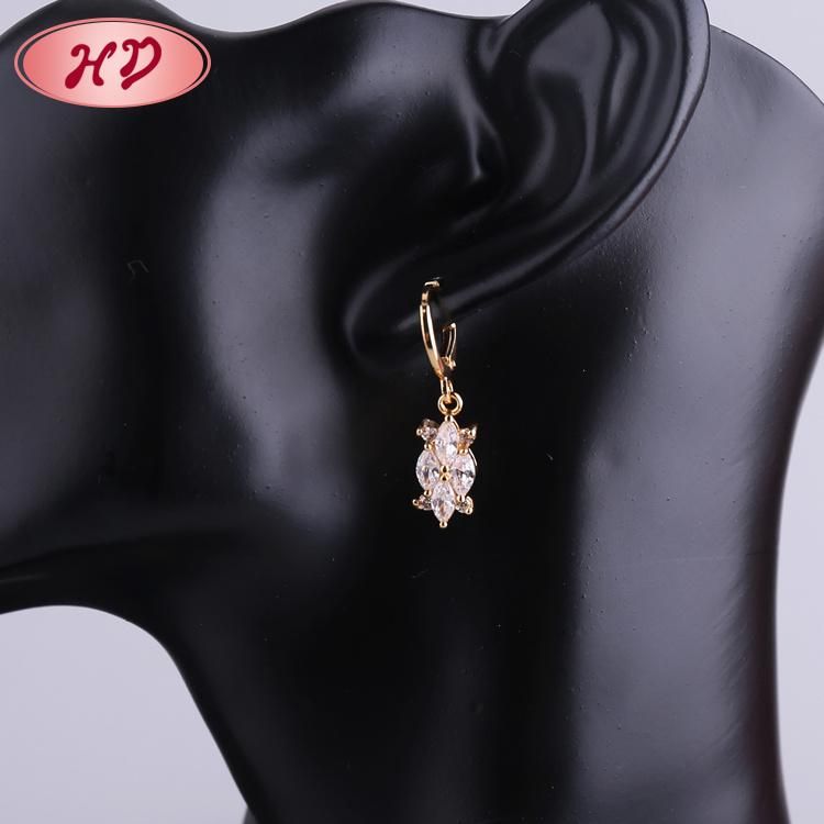 Wholesale Cheap Mexico 2020 New Fashion Design Necklace Earring 18K Zirconia Golden Plating Gemstone Jewelry Sets
