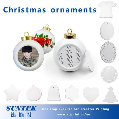 Blank Star Shape Christmas Pendants for Sublimation