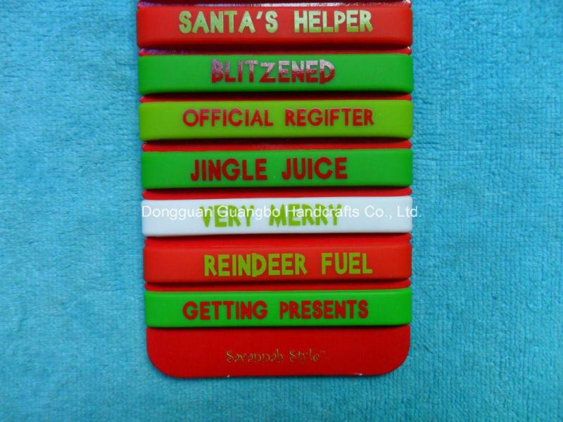 Christmas Hot Design Silicone Beer Belt Bracelets