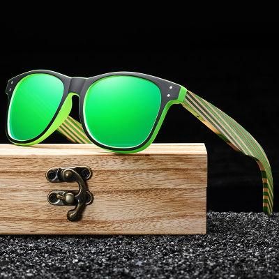 Promotion Wooden Sunglasses Custom Plastic Frame Cheap Gift Wooden Black Plastic Frame Sun Glasses Promotional Sunglasses