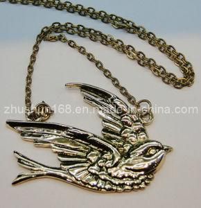 Fashion Cute Swallow Necklace /Antique Copper Findings Bird Shape Pendant with Adjustable Chain Environmental Green Products (PN-002)