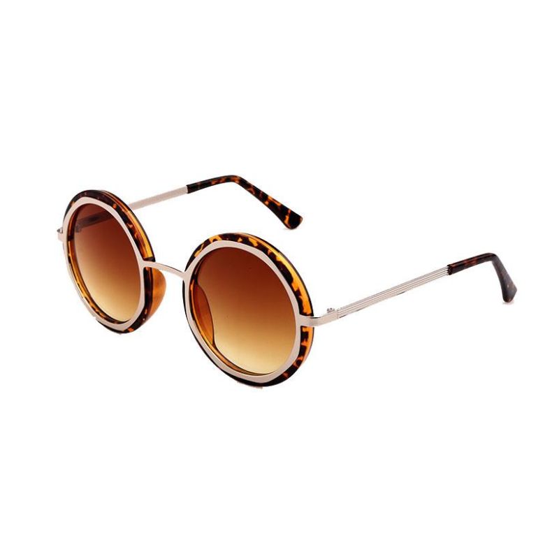 2021 Round Shape Sunglasses with Metal Copper