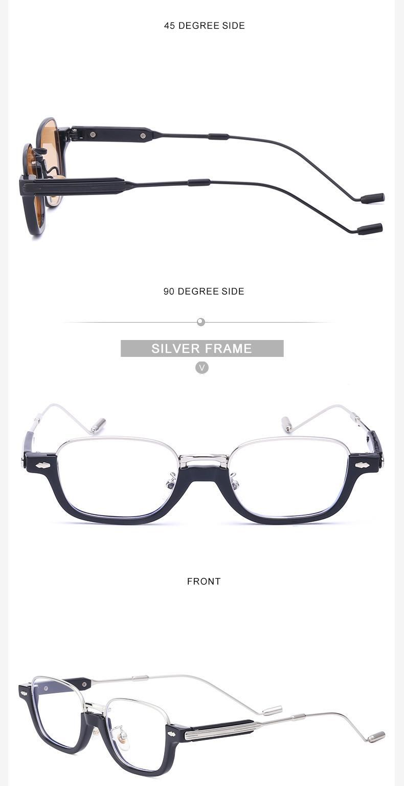 New Style Ready to Shop Fashion Trend Retro Metal Half Frame Sun Glasses UV400 Outdoor Sunglasses