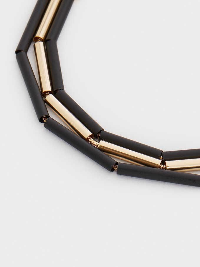 Fashion Steel Pipe Gold Personalized Bracelet Jewelry