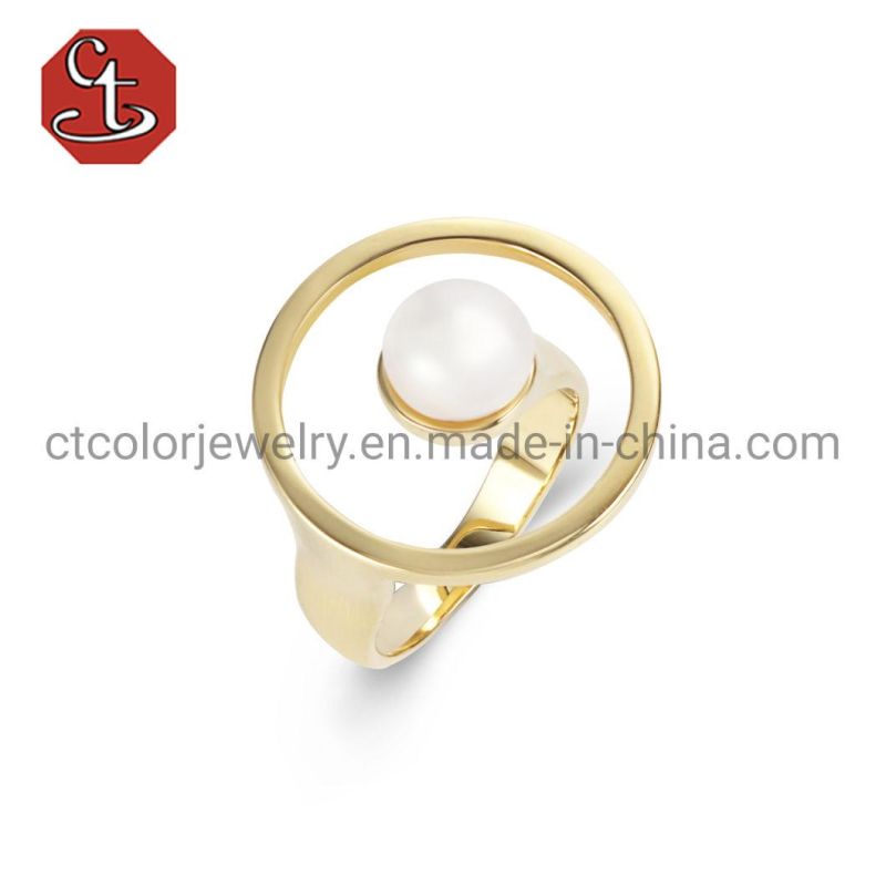 Fashion Jewelry 18K Gold Plated Specific Personality 925 Sterling Silver Rings