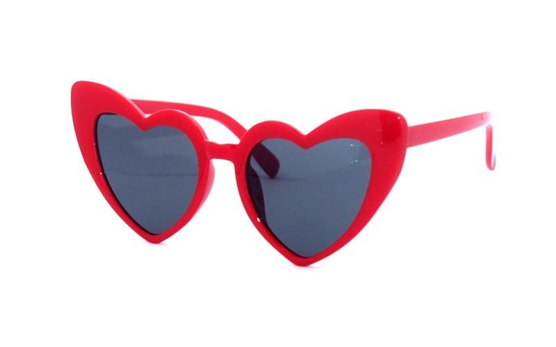 Plastic Frame Affordable Heart Shape Kids Sunglasses/Party Eyewear