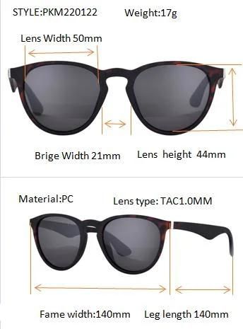 New Personality Popular Shades Men Women Round Fashion Ultralight Designer Tac Black Polarized Sunglasses