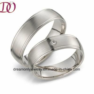 Custom Brushed Men&prime;s Stainless Steel Rings Matte Finish Unique Jewelry Ring