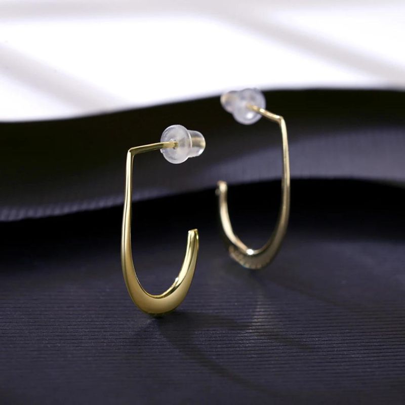 Gold Plated Jewelry Eareing Stud Hook Style Silver Jewelry