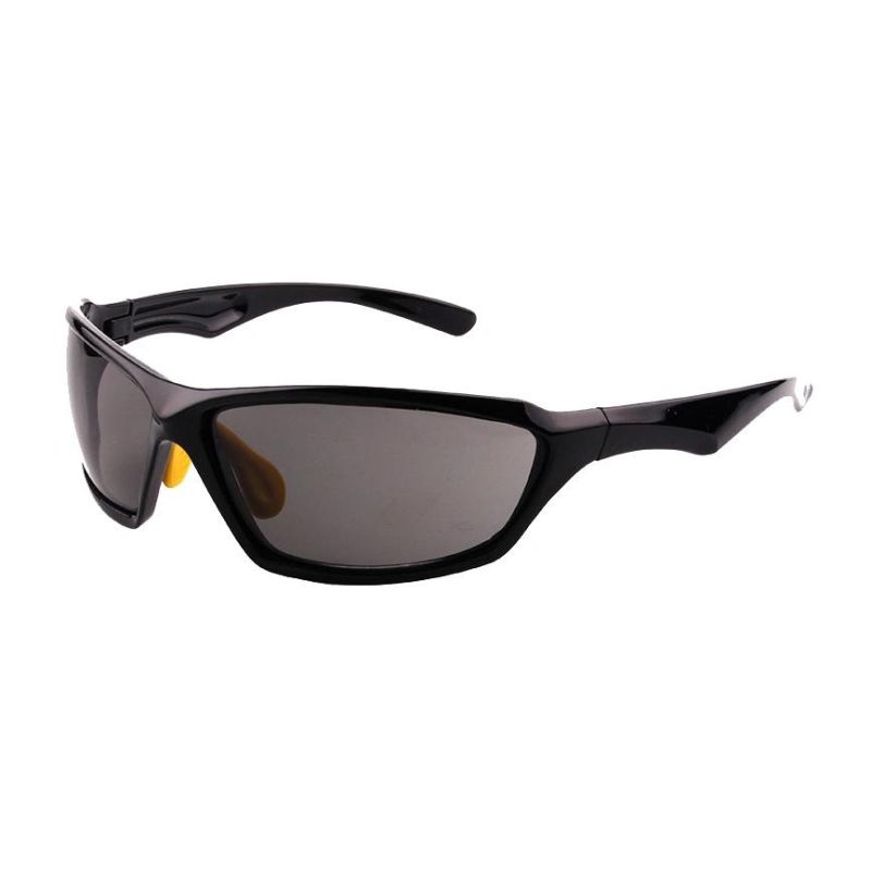 Shiny Black Specialized Sport Sunglasses with Yellow Nose Pad